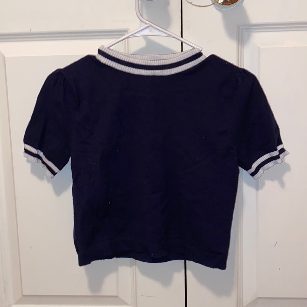 Large Navy Blue Crop Top from Forever21